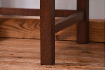 アンティーク家具　古民具・骨董　脚付き!古い木製のアンティーク格子ガラスケース