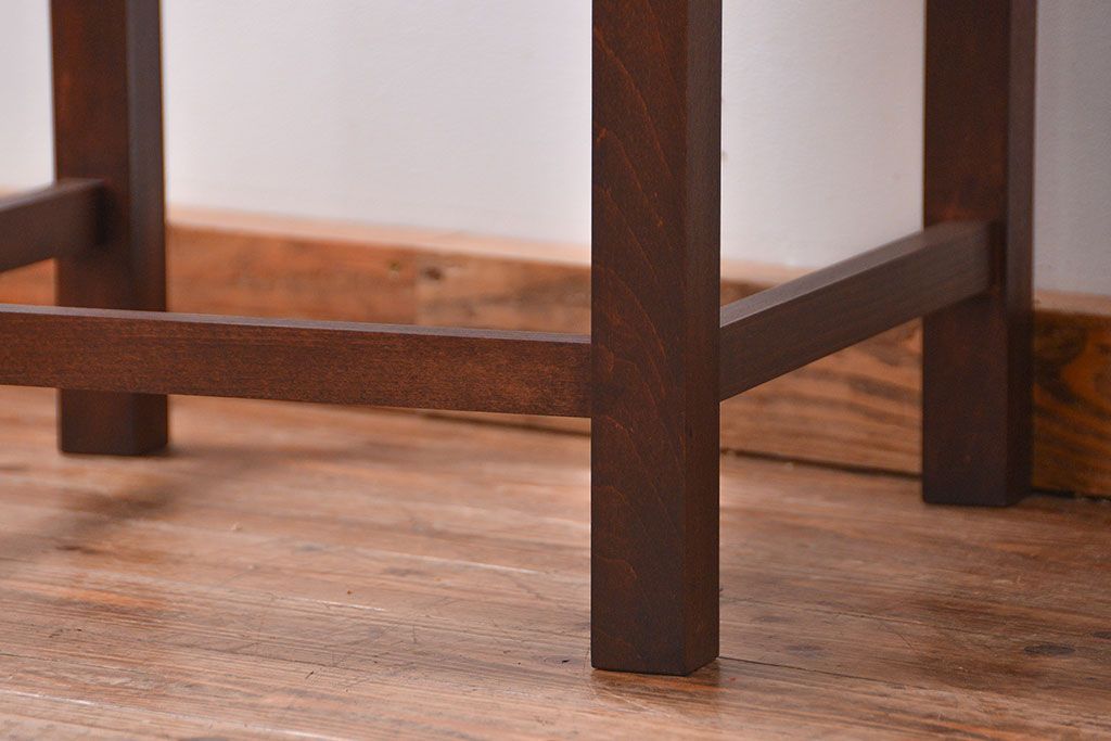 アンティーク家具　古民具・骨董　脚付き!古い木製のアンティーク格子ガラスケース