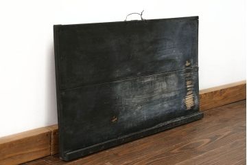 アンティーク雑貨　アンティーク 古い無垢材の使い込まれた黒板