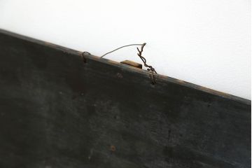 アンティーク雑貨　アンティーク 古い無垢材の使い込まれた黒板
