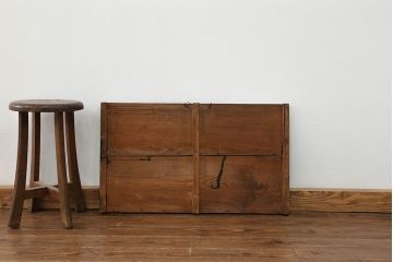 アンティーク雑貨　アンティーク 古い無垢材の使い込まれた黒板