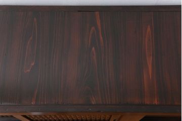 アンティーク家具　六尺　古民具・骨董 丸桟仕上げの水屋箪笥サイドボード