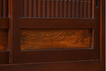 アンティーク家具　六尺　古民具・骨董 丸桟仕上げの水屋箪笥サイドボード