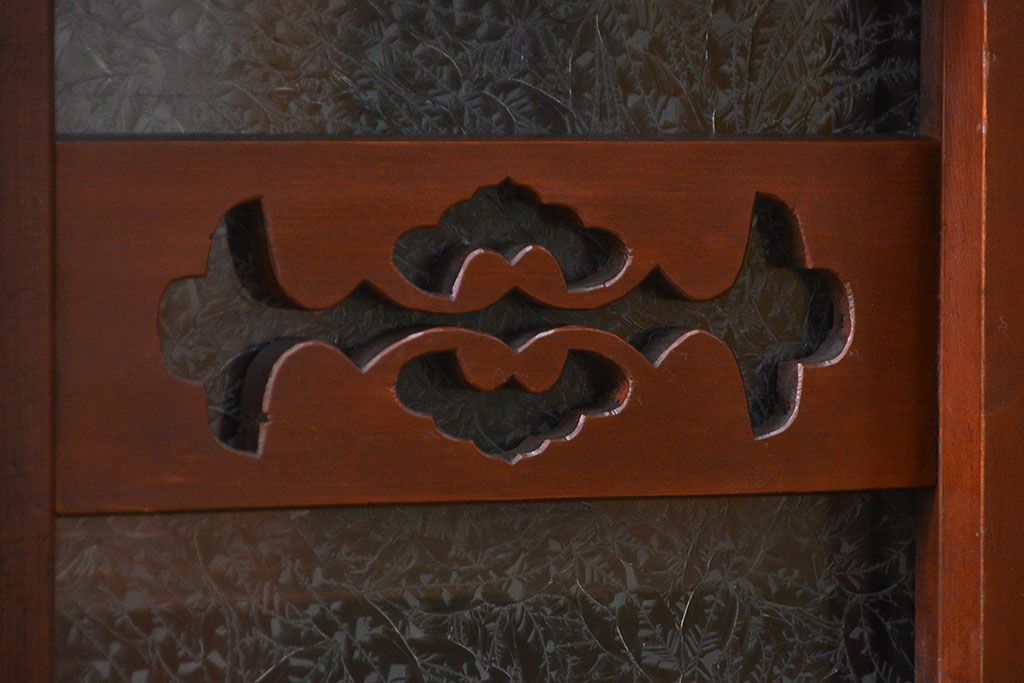 アンティーク家具　六尺　古民具・骨董 丸桟仕上げの水屋箪笥サイドボード