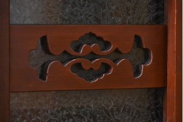 アンティーク家具　六尺　古民具・骨董 丸桟仕上げの水屋箪笥サイドボード