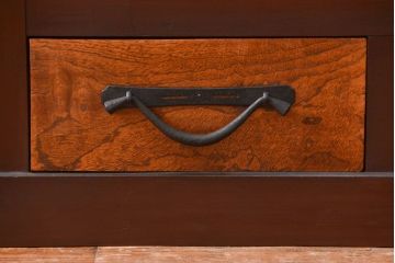 アンティーク家具　六尺　古民具・骨董 丸桟仕上げの水屋箪笥サイドボード