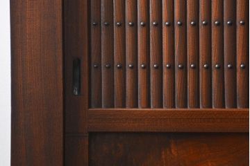 アンティーク家具　古民具・骨董 前面総欅材!上質な近江水屋箪笥(収納棚、食器棚)