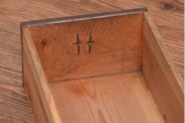 アンティーク家具　古民具・骨董 前面総欅材!上質な近江水屋箪笥(収納棚、食器棚)