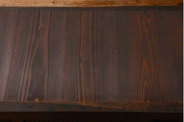 アンティーク家具　古民具・骨董 前面総欅材!上質な近江水屋箪笥(収納棚、食器棚)