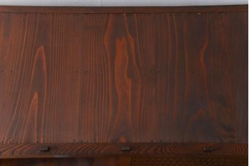 アンティーク家具　古民具・骨董 前面総欅材!上質な近江水屋箪笥(収納棚、食器棚)