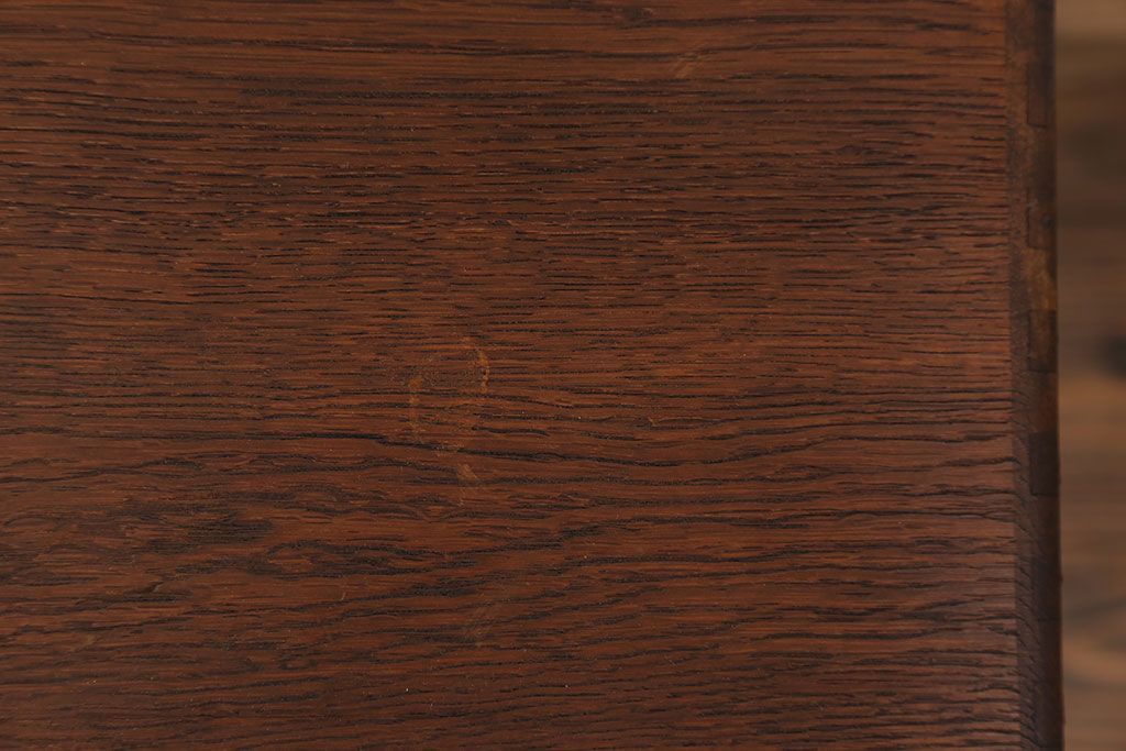 アンティーク家具　アンティーク 古いナラ材のシンプルな6杯小引き出し