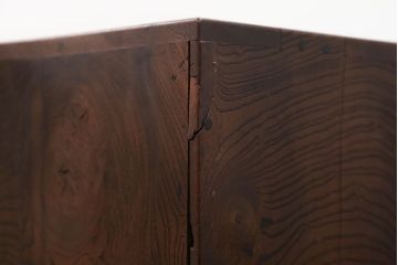 アンティーク家具　アンティーク 少々難有り　古い欅材の四杯小引き出し