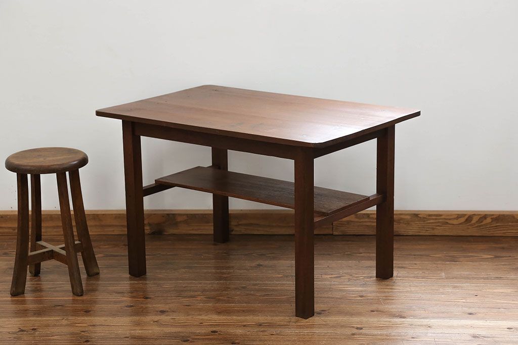 レトロ家具　昭和レトロ シンプルな作業台(テーブル、机)