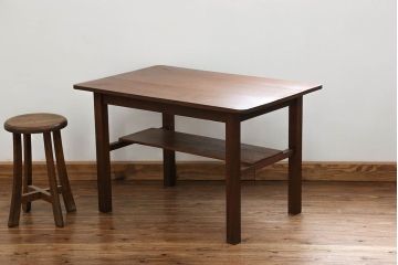 レトロ家具　昭和レトロ シンプルな作業台(テーブル、机)