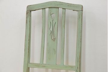 アンティーク家具　アンティークペイント かわいいデザインの椅子(チェア、イス)