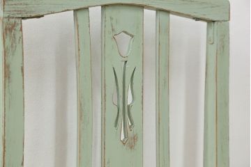 アンティーク家具　アンティークペイント かわいいデザインの椅子(チェア、イス)