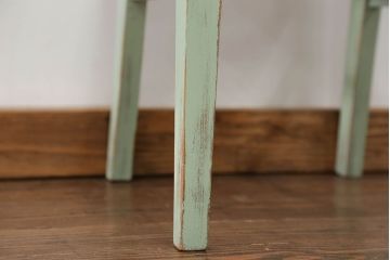 アンティーク家具　アンティークペイント かわいいデザインの椅子(チェア、イス)