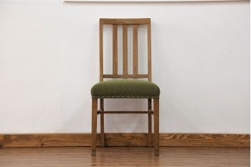 レトロ家具　アンティーク 古いナラ材のレトロな椅子(イス、チェア)