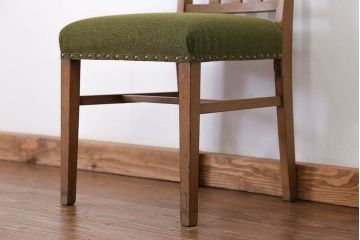 レトロ家具　アンティーク 古いナラ材のレトロな椅子(イス、チェア)