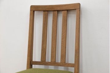 レトロ家具　アンティーク 古いナラ材のレトロな椅子(イス、チェア)