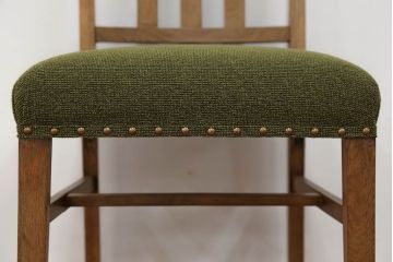 レトロ家具　アンティーク 古いナラ材のレトロな椅子(イス、チェア)