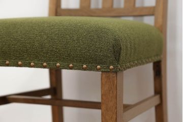 レトロ家具　アンティーク 古いナラ材のレトロな椅子(イス、チェア)