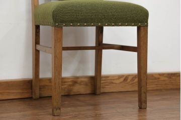 レトロ家具　アンティーク 古いナラ材のレトロな椅子(イス、チェア)