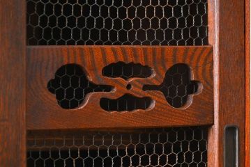 アンティーク家具　アンティーク 前面欅材!重厚な六尺水屋箪笥(食器棚、収納棚)