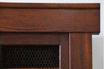 アンティーク家具　アンティーク 前面欅材!重厚な六尺水屋箪笥(食器棚、収納棚)