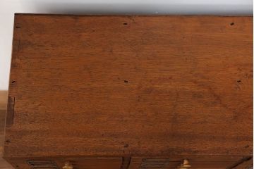 レトロ家具　昭和レトロ ネームプレート付き 34杯 アンティーク小引き出し