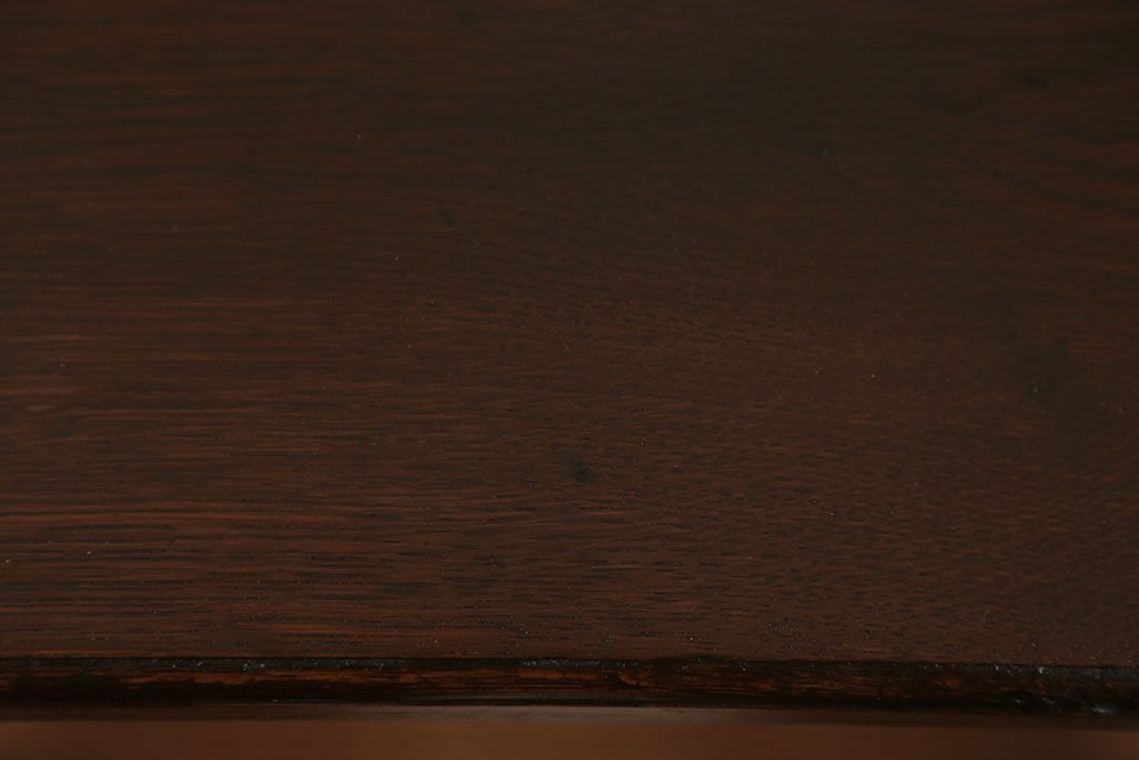 アンティーク家具　アンティーク 古いナラ材の引き出し付きサイドテーブル