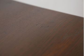 アンティーク家具　アンティーク 古いナラ材の引き出し付きサイドテーブル