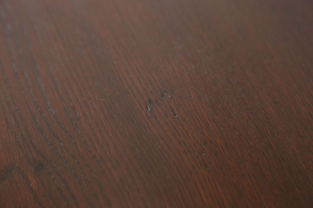 アンティーク家具　アンティーク 古いナラ材の引き出し付きサイドテーブル