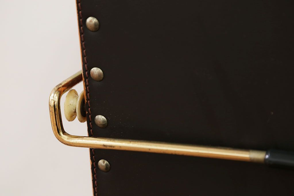 アンティーク雑貨　ジャンク品 イタリア製 豪華な作りのパンツプレスハンガー(ズボンプレッサー)