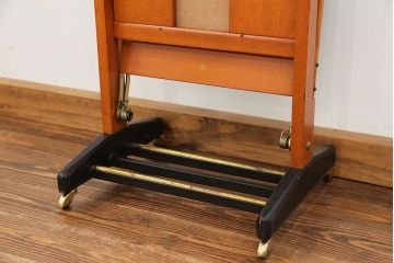 アンティーク雑貨　ジャンク品 イタリア製 豪華な作りのパンツプレスハンガー(ズボンプレッサー)