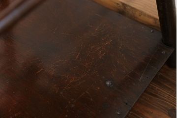 アンティーク家具　イギリスアンティーク 本革仕上げの上質な2WAYベビーチェア(キッズチェア)