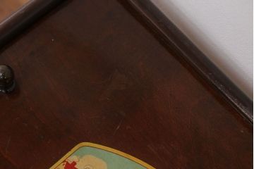 アンティーク家具　イギリスアンティーク 本革仕上げの上質な2WAYベビーチェア(キッズチェア)