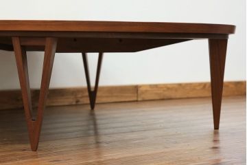 中古 アクタス取扱い 日進木工FK1 リビングテーブル 定価144900円 (炬燵、コタツ)