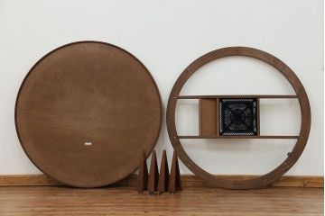 中古 アクタス取扱い 日進木工FK1 リビングテーブル 定価144900円 (炬燵、コタツ)