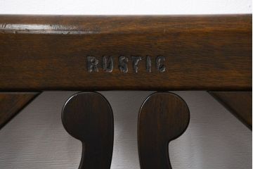 中古 カリモク製 ルスティック(RUSTIC) ベンチ(2) (長椅子、長イス)
