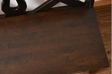 中古 カリモク製 ルスティック(RUSTIC) ベンチ(2) (長椅子、長イス)