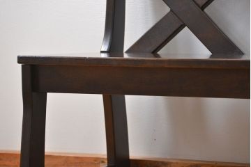 中古 カリモク製 ルスティック(RUSTIC) ベンチ(2) (長椅子、長イス)