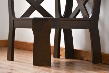 中古 カリモク製 ルスティック(RUSTIC) コーナーベンチチェア