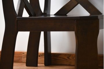 中古 カリモク製 ルスティック(RUSTIC) コーナーベンチチェア