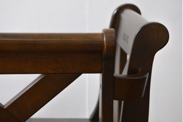 中古 カリモク製 ルスティック(RUSTIC) コーナーベンチチェア