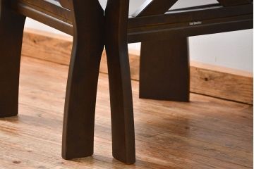 中古 カリモク製 ルスティック(RUSTIC) コーナーベンチチェア