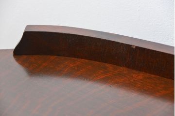 アンティーク家具　イギリスアンティーク オーク材のキドニーサイドキャビネット(ドレッシングチェスト)