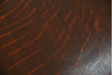 アンティーク家具　イギリスアンティーク オーク材のキドニーサイドキャビネット(ドレッシングチェスト)