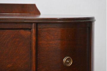 アンティーク家具　イギリスアンティーク オーク材のキドニーサイドキャビネット(ドレッシングチェスト)