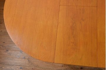 ヴィンテージ家具　北欧ビンテージ　丸型エクステンションテーブル